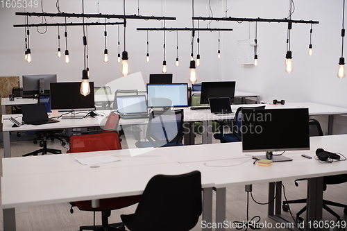 Image of empty  startup office interior