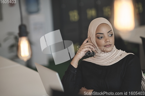 Image of African businesswoman in office