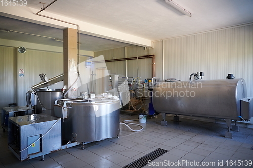 Image of local Cheese factory production indoor