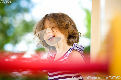 Image of Portrait of a cute little girl