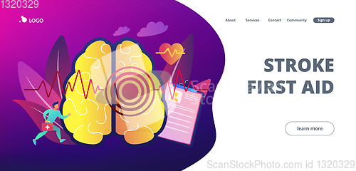 Image of Stroke concept landing page.