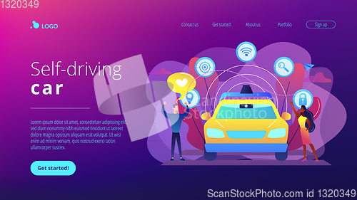 Image of Autonomous driving concept landing page.