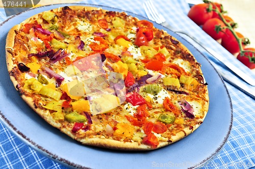 Image of Vegetarian pizza