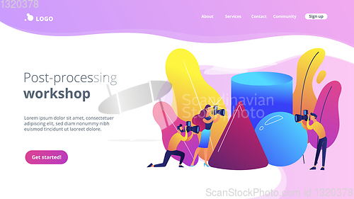 Image of Photography workshop concept landing page.