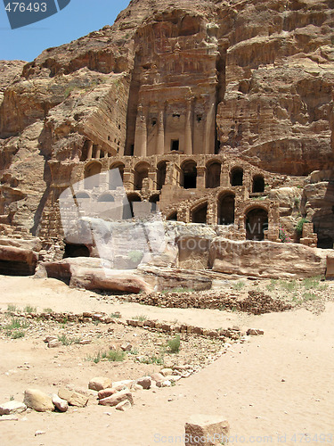 Image of Ruins and mountains of Petra