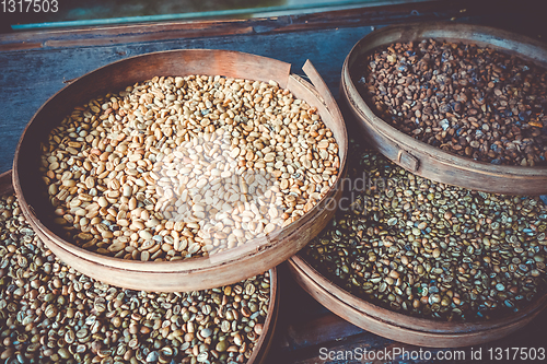 Image of Kopi Luwak coffe beans, Bali, Indonesia