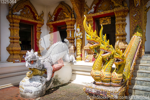 Image of Statues in Wat Buppharam temple, Chiang Mai, Thailand