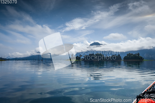 Image of Morning on Cheow Lan Lake, Khao Sok National Park, Thailand