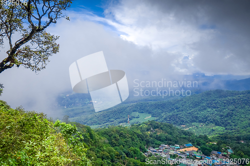 Image of Doi Pui Mong hill tribe village landscape, Chiang Mai, Thailand