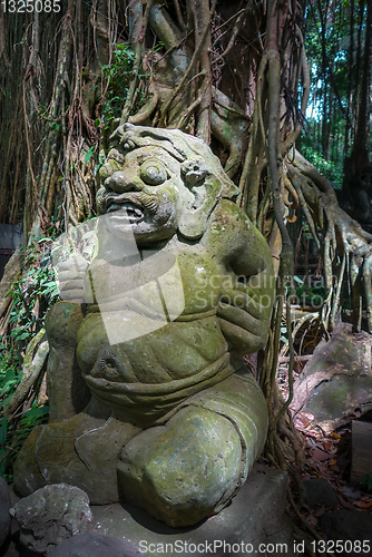 Image of Statue in the Monkey Forest, Ubud, Bali, Indonesia