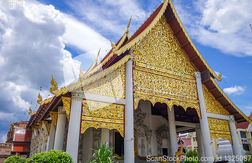 Image of Wat Chedi Luang temple buildings, Chiang Mai, Thailand 