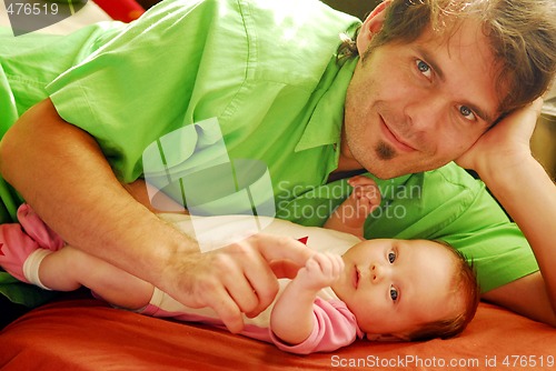 Image of Baby and father