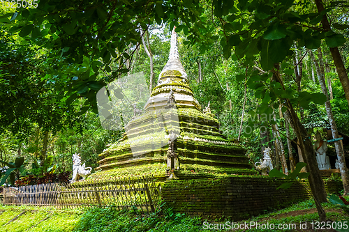 Image of Wat Palad temple stupa, Chiang Mai, Thailand