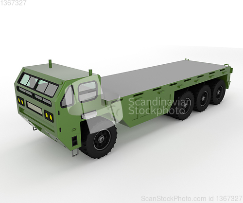 Image of A military truck Military vector or color illustration