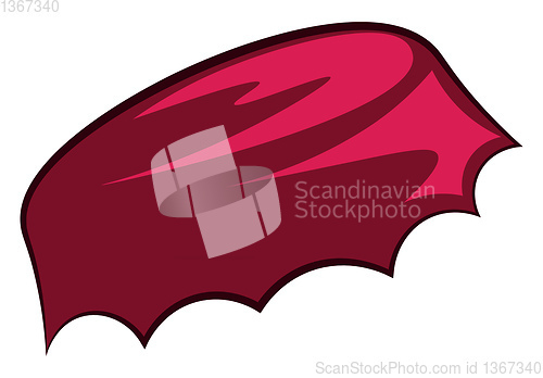 Image of A red bottle cap, vector color illustration.