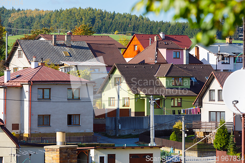 Image of small village in autumn season