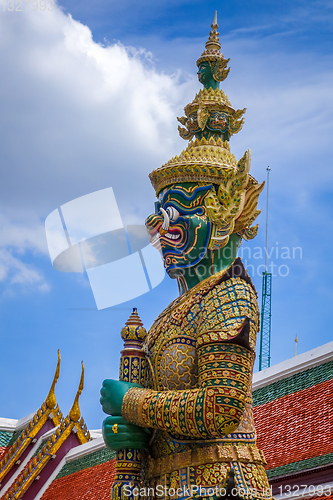 Image of Yaksha statue, Grand Palace, Bangkok, Thailand
