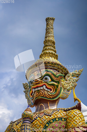 Image of Yaksha statue, Grand Palace, Bangkok, Thailand