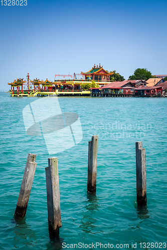 Image of Temple in George Town Chew jetty, Penang, Malaysia