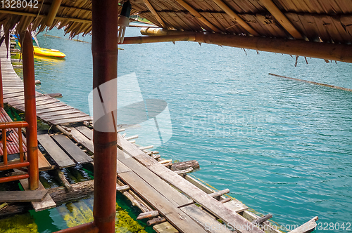 Image of Floating bungalow in Cheow Lan Lake, Khao Sok, Thailand