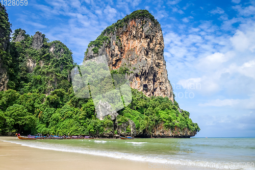 Image of Railay beach in Krabi, Thailand