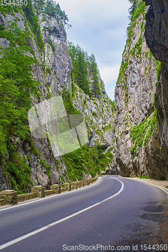 Image of Vertical cliff in Bicaz Gorge