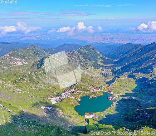 Image of Green mountain landscape in Romanian Carpathians