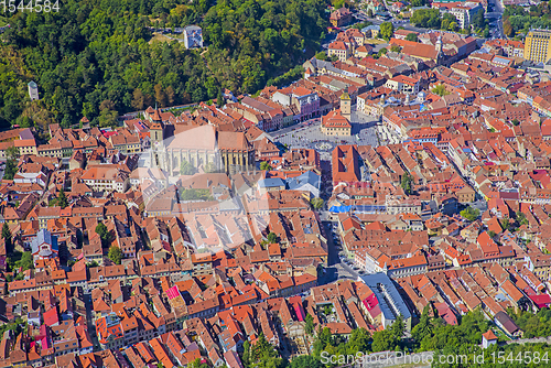 Image of Brasov downtown Black Church and square