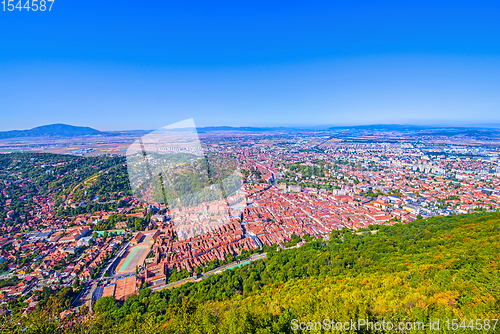 Image of Panoramic scene of Brasov city
