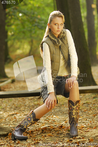 Image of Girl on a bench
