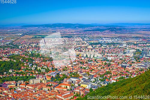 Image of Aerial view of Brasov city