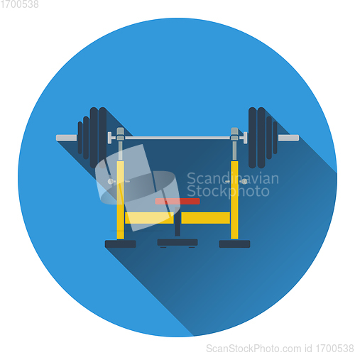 Image of Icon of Bench with barbell