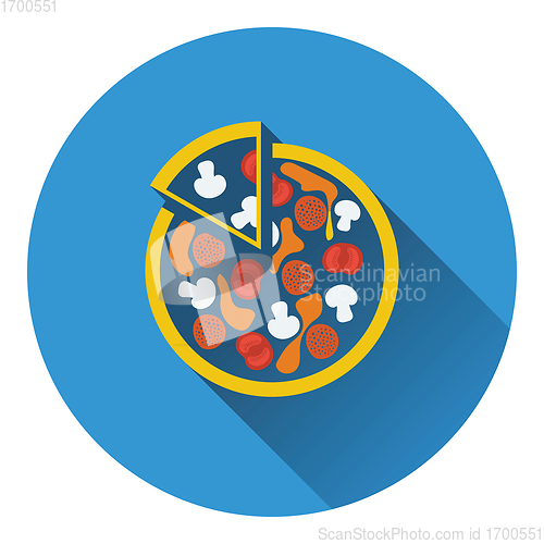 Image of Pizza on plate icon