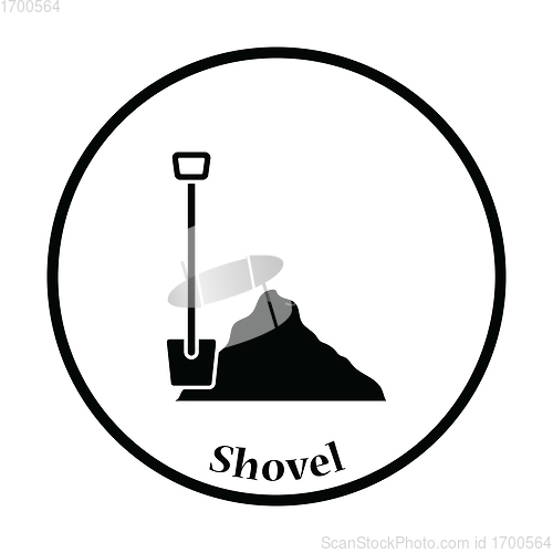 Image of Icon of Construction shovel and sand