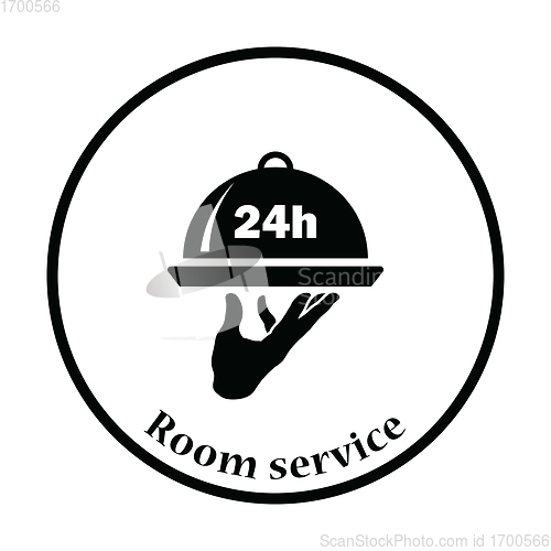 Image of 24 hour room service icon