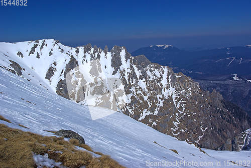 Image of Mountain crest in winter