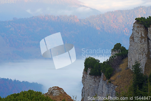 Image of Rocky mountain autumn scene