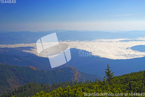 Image of River valley with mist