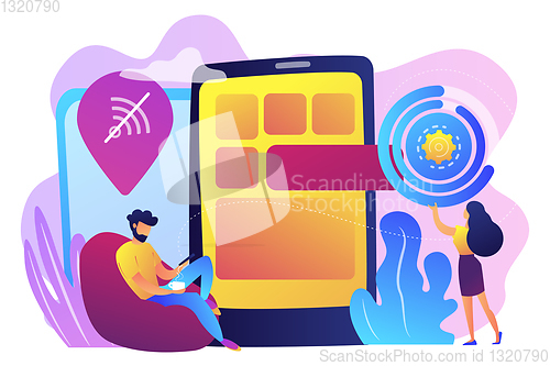 Image of Progressive web app concept vector illustration.