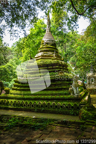 Image of Wat Palad temple stupa, Chiang Mai, Thailand