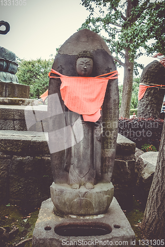 Image of Jizo statue in Senso-ji temple, Tokyo, Japan