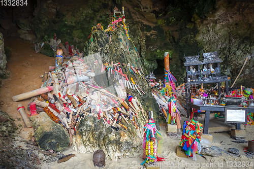 Image of Phra Nang Cave temple, Krabi, Thailand