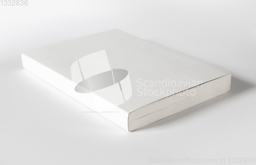 Image of Closed blank book isolated on grey