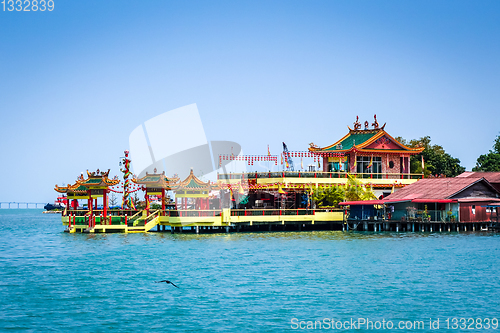 Image of Temple in George Town Chew jetty, Penang, Malaysia