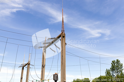 Image of Electrical concrete pole