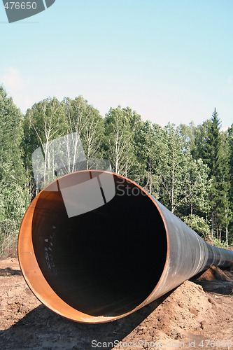 Image of construction of the pipeline