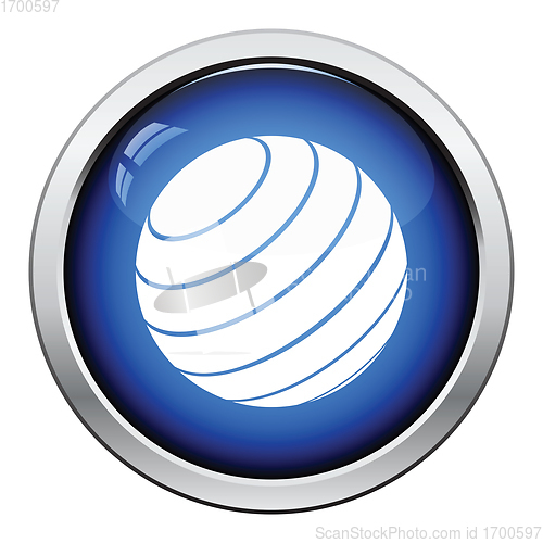 Image of Fitness rubber ball icon