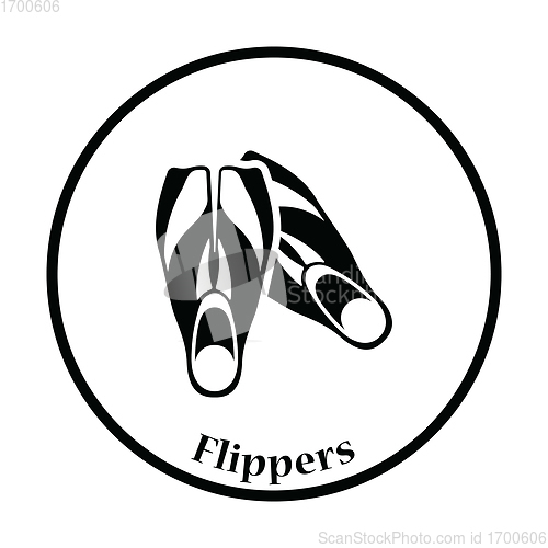 Image of Icon of swimming flippers 