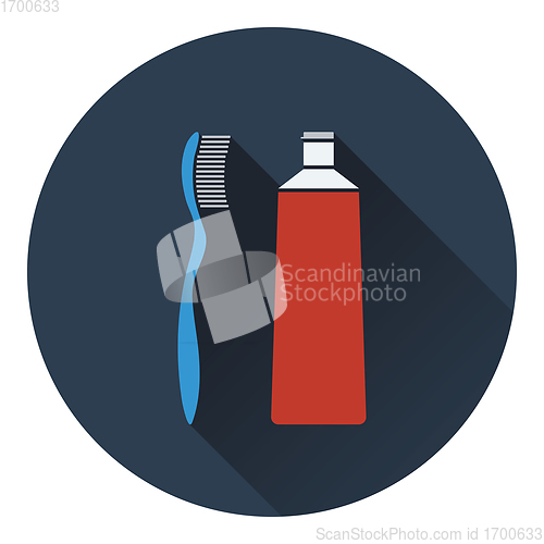 Image of Toothpaste and brush icon