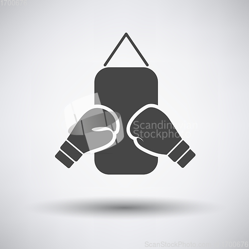 Image of Boxing pear and gloves icon